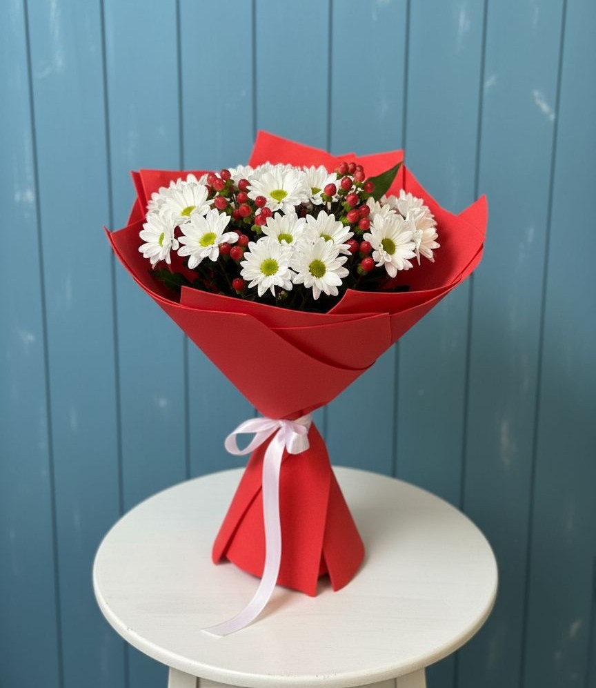 Букет цветов из: Хризантемы в Алачково