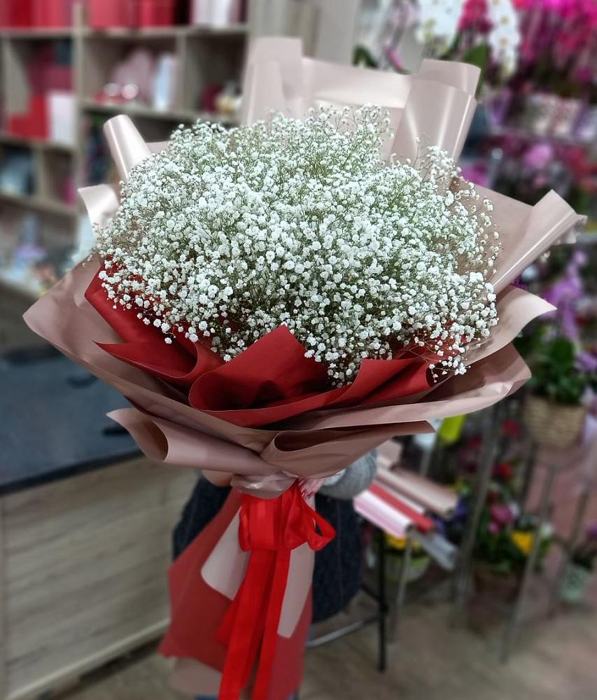 Букет Белые хлопья в Алачково Букет цветов из: Гипсофила в Алачково