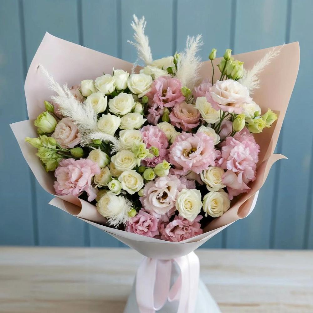 Букет цветов из: Альстромерии и Розы в Алачково