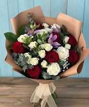 Букет цветов из:  Розы и Альстромерии в Алачково