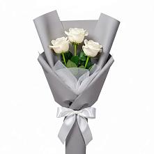 Букет 3 белые розы #REPLACE_PRED# Алачково