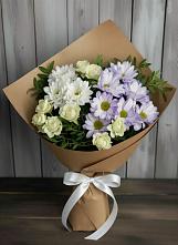 Букет цветов из:  Хризантемы и Розы в Алачково