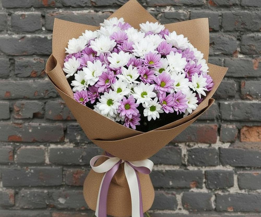 Букет цветов из: Хризантемы в Алачково