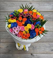 Букет цветов из:  Розы и Хризантемы в Алачково