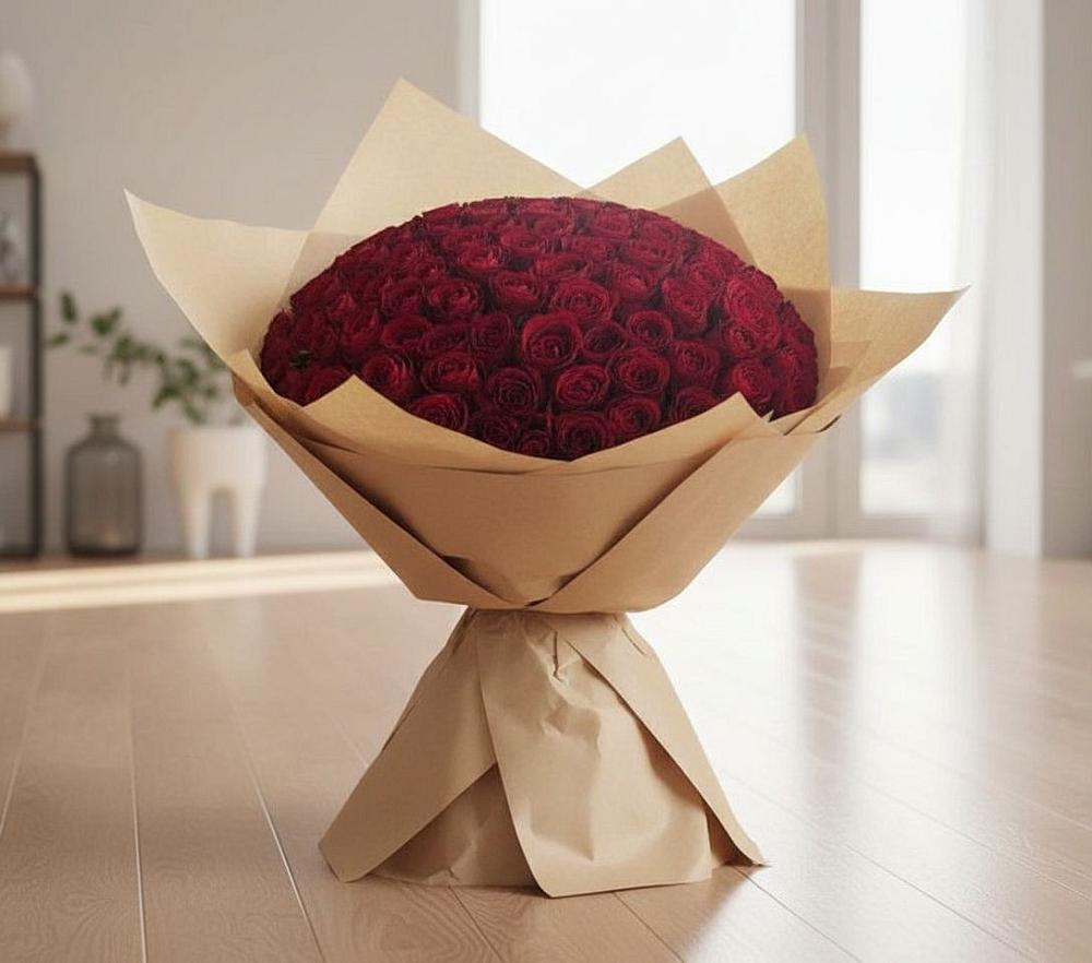Букет 101 Красная роза в Алачково