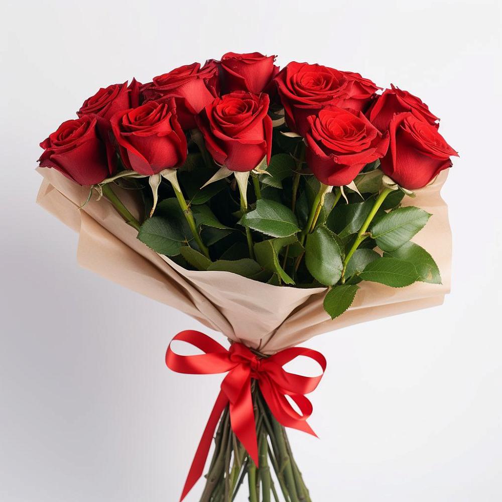 Букет 11 Красных роз Эдлесс Лав в Алачково